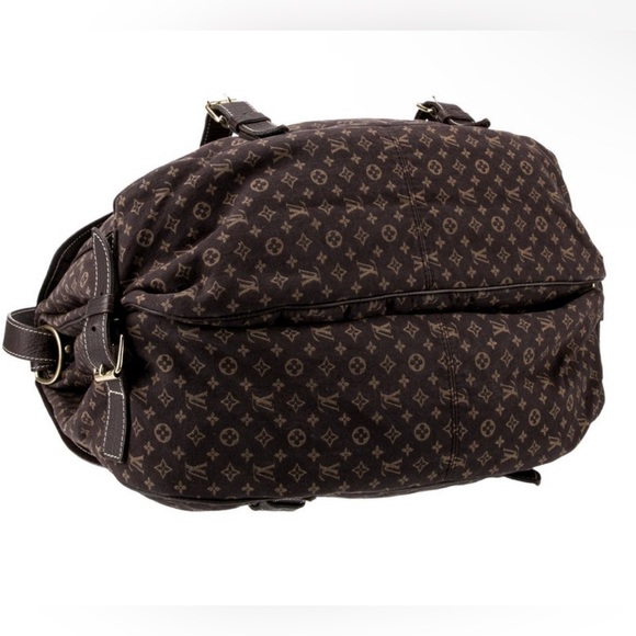 Louis Vuitton GM Messenger Saumur Denim Brown Mini Lin Saddle Crossbody Bag - Picture 3 of 4